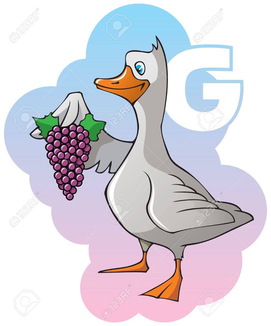 Гусь на прозрачном фоне