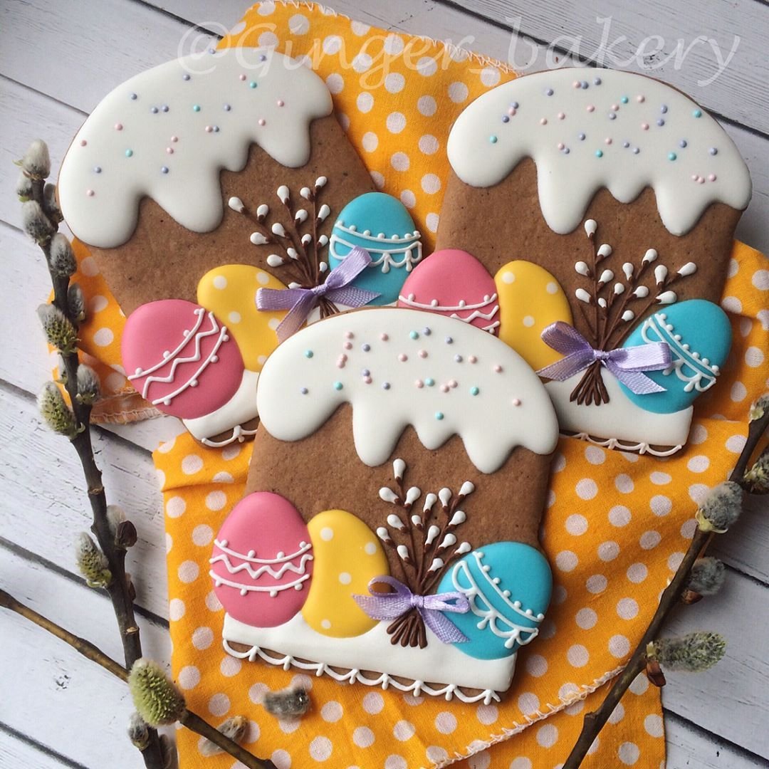 Печенье на Пасху с глазурью