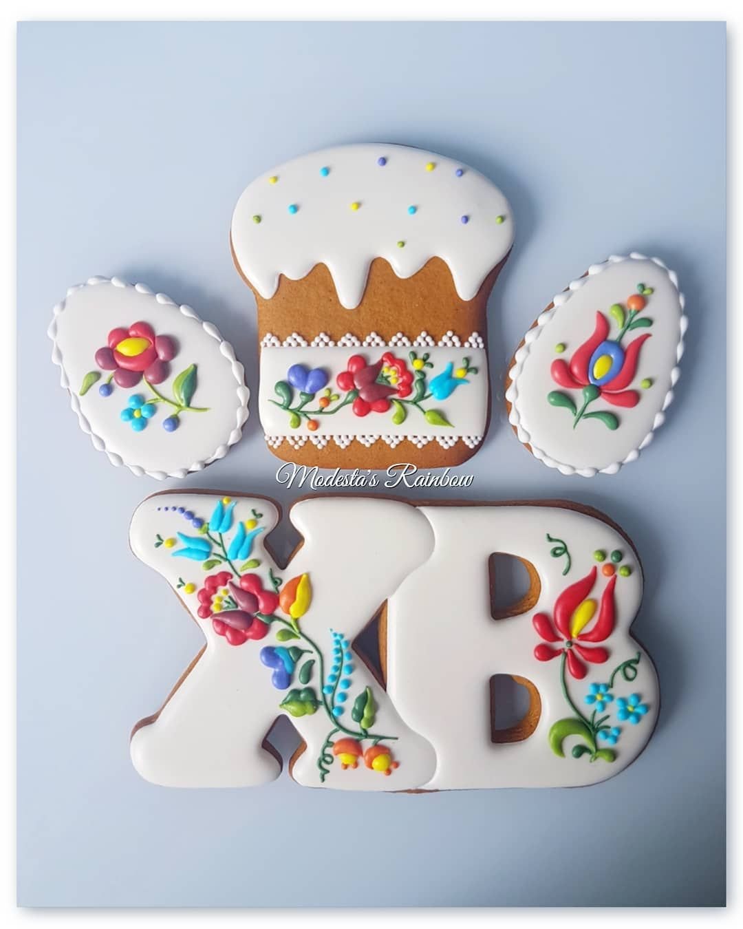 Айсинг пасхальные пряники