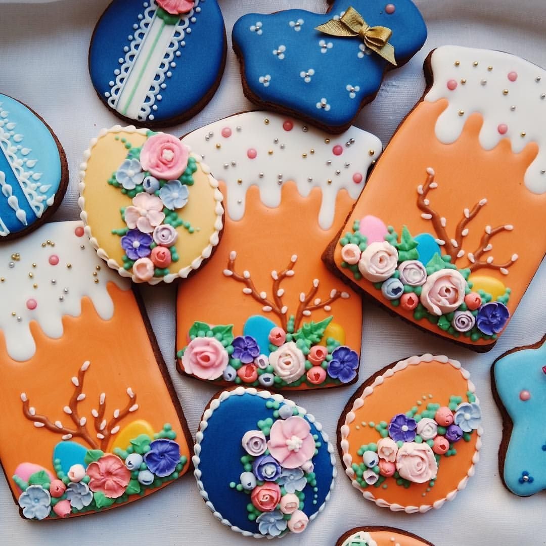 Украшение пряников на Пасху