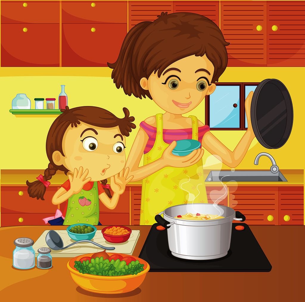 Дети помогают родителям