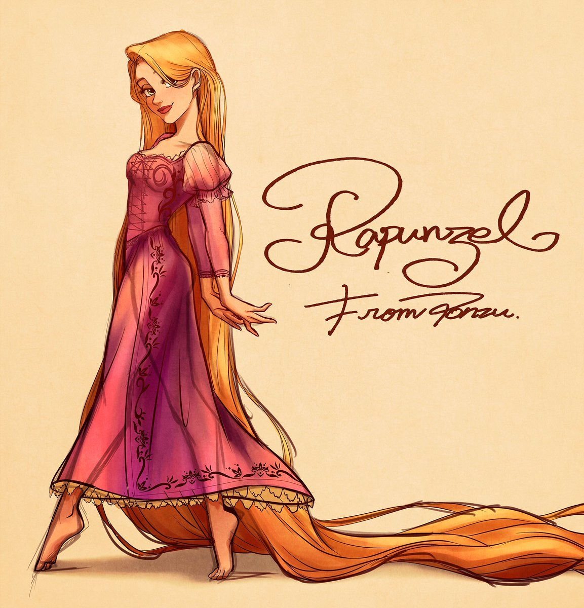 Принцессы с Пинтерест Рапунцель