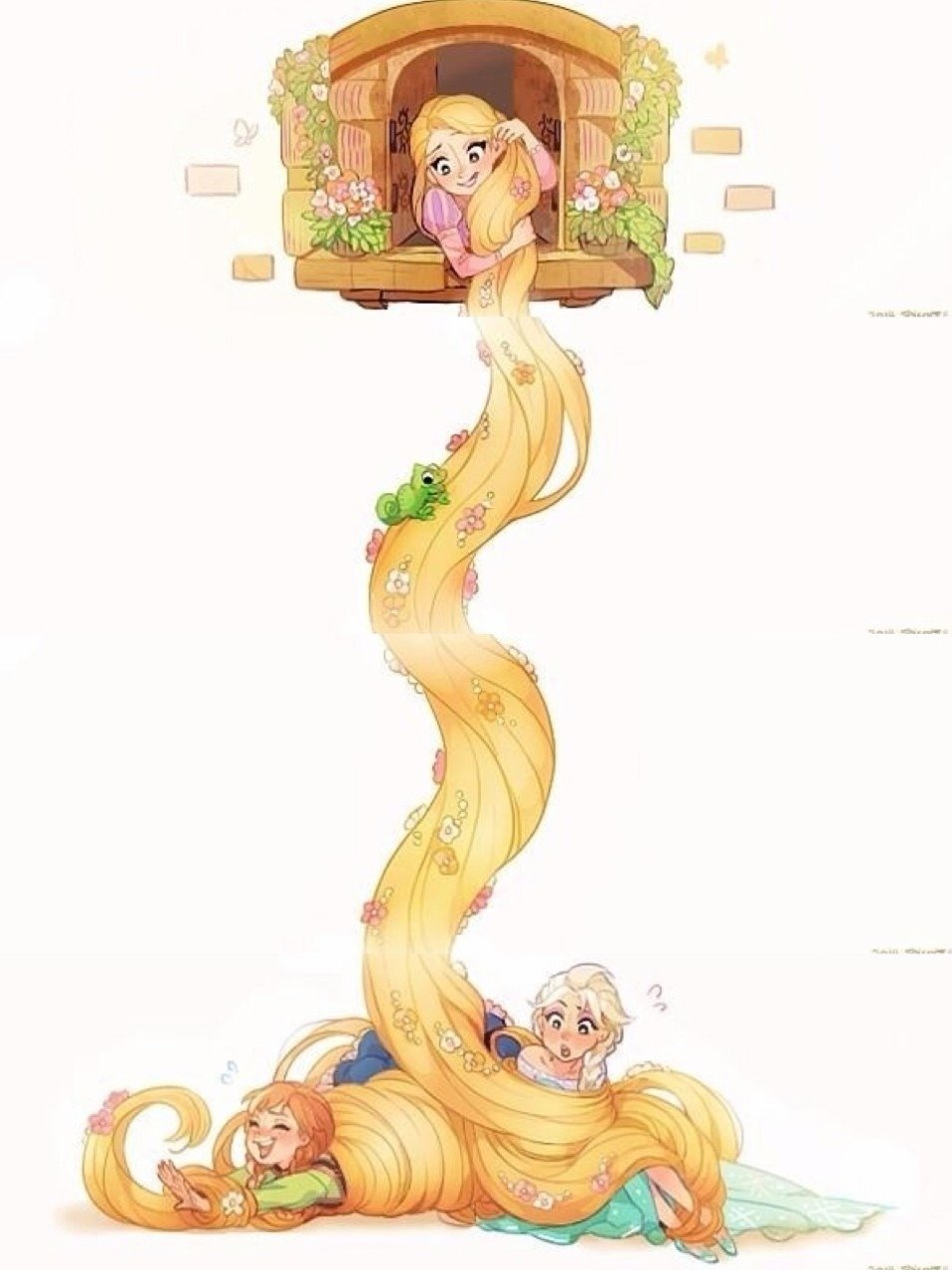 Принцессы Дисней в башне