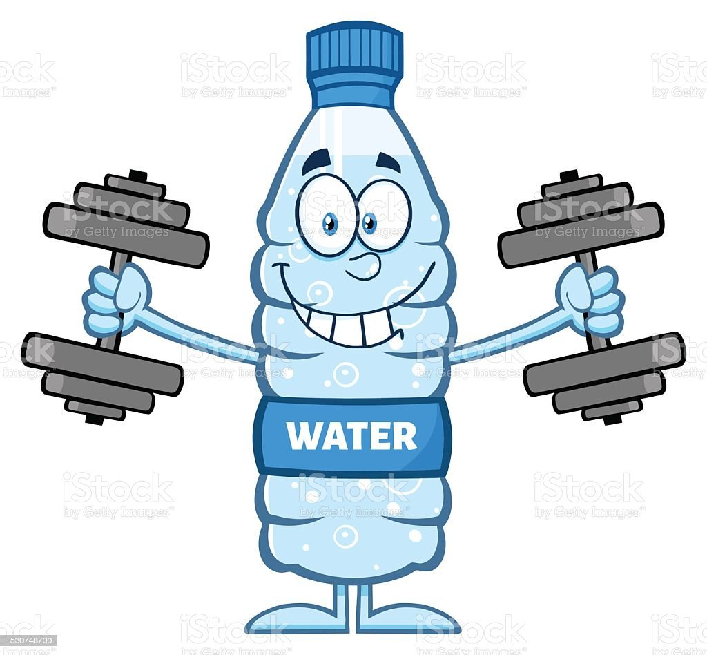 Бутылка воды мультяшка