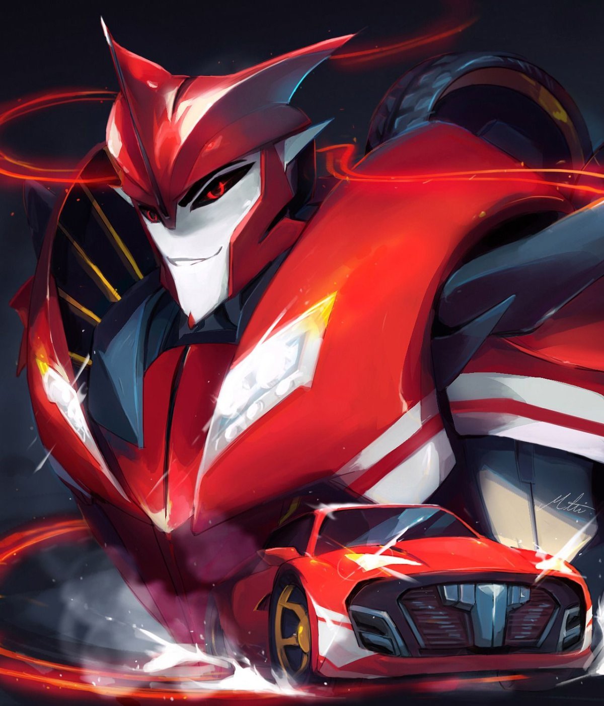 Трансформеры Прайм нокаут арт