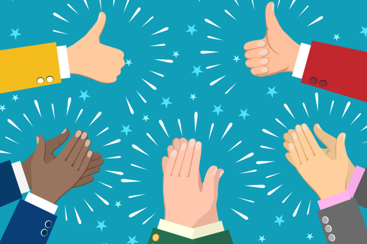 Открытка аплодисменты