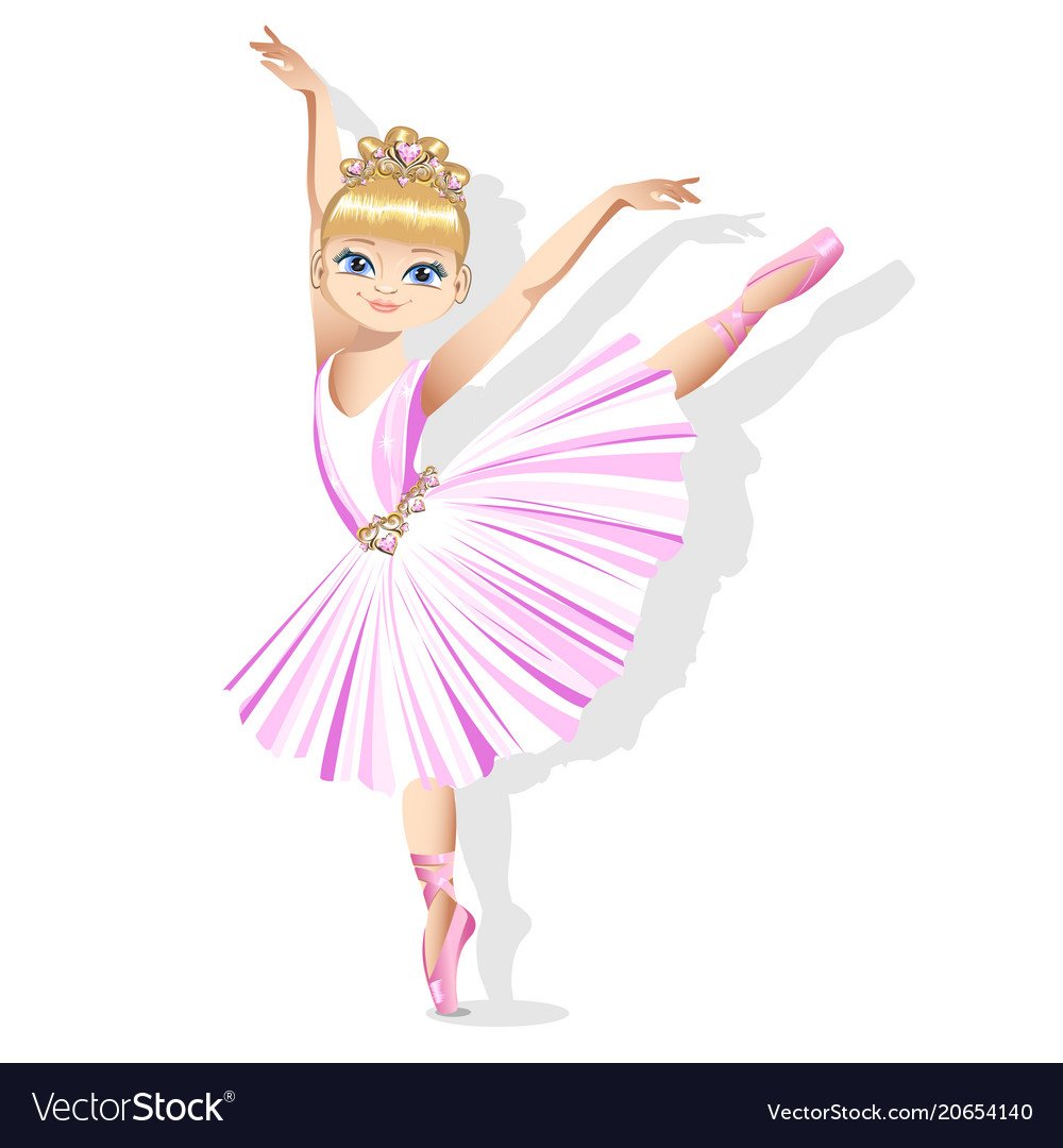 Вырезать для балерины ленточку