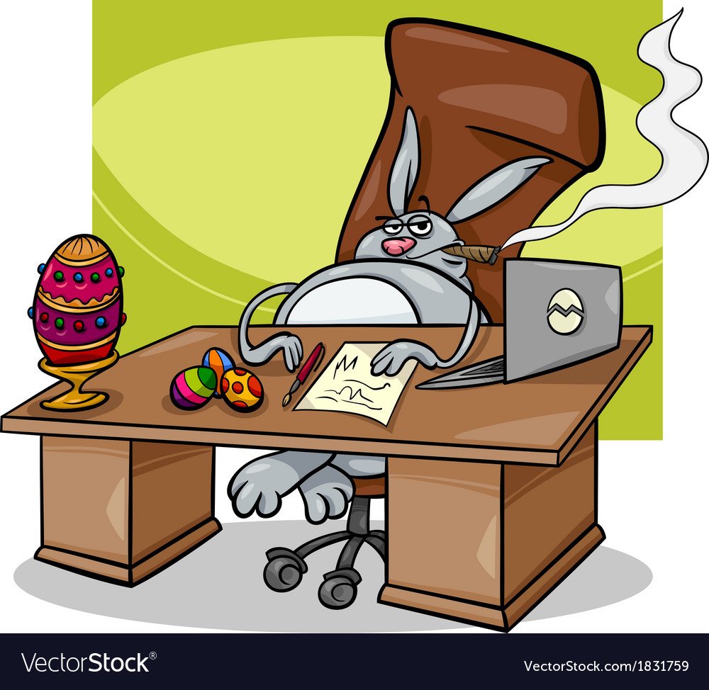 Кролик с компьютером