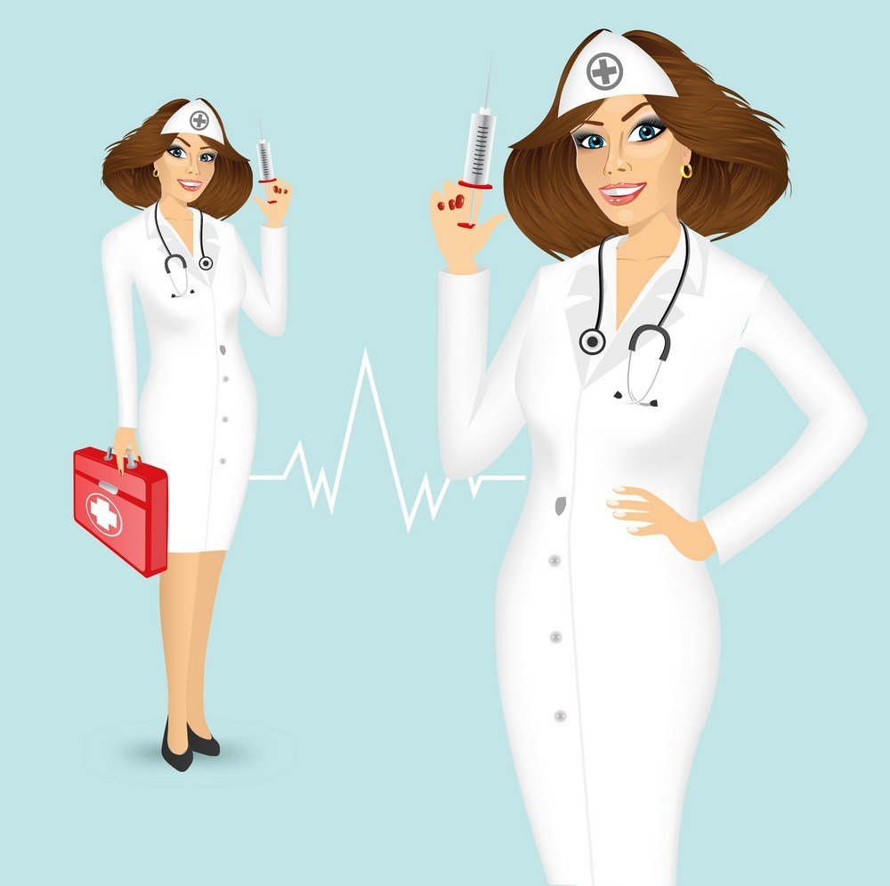 Медсестра с чемоданом