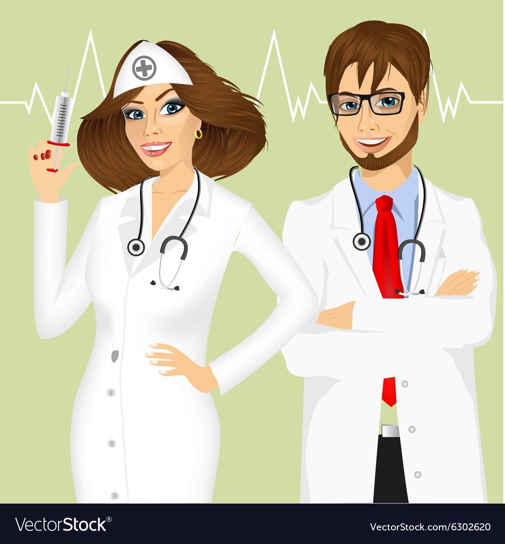 Врачи мужчина и женщина