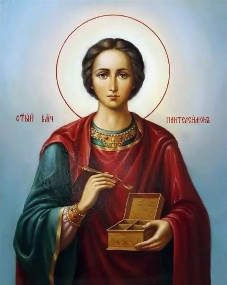 Св Пантелеимон ростовая икона