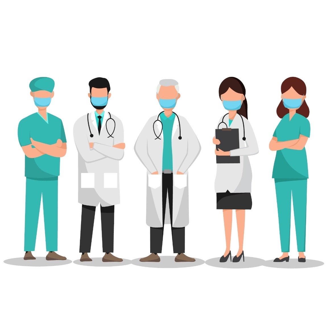 Медицинский работник вектор