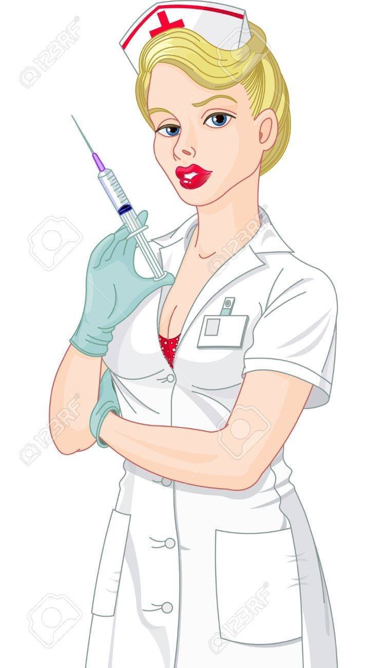 Медсестра со шприцом