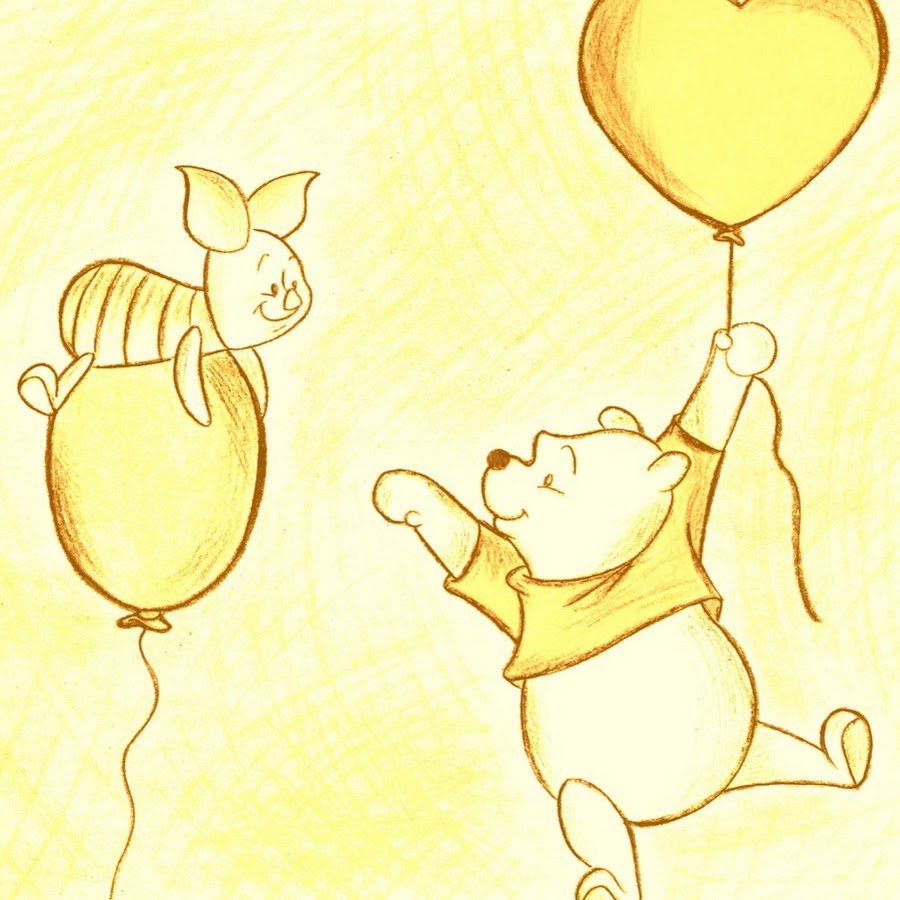 Винни пух картинки для срисовки