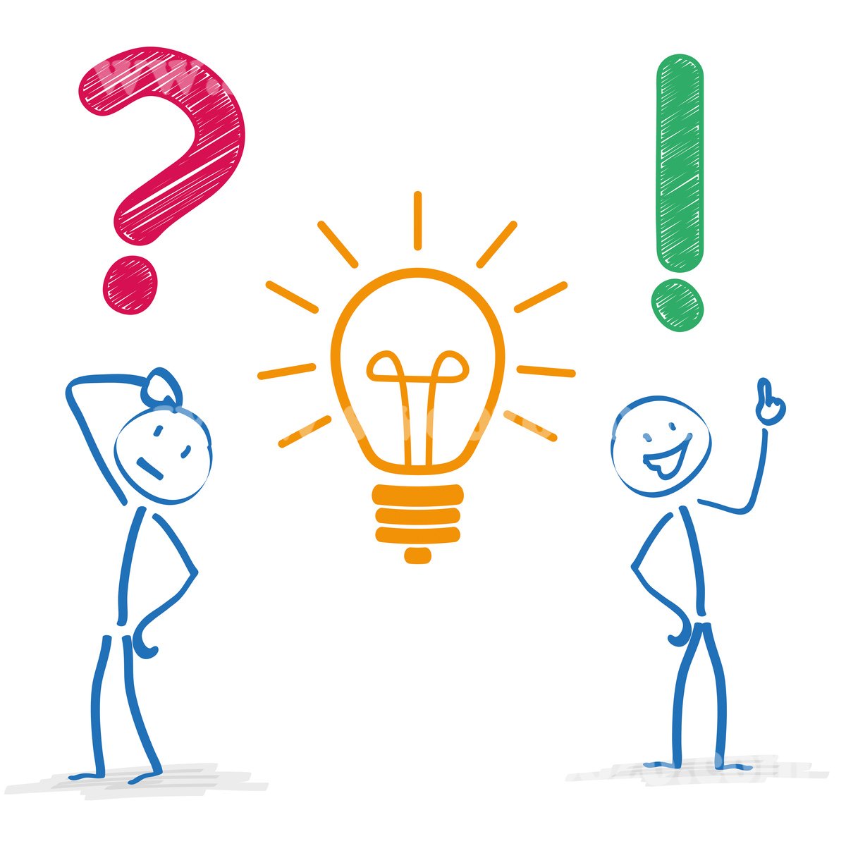 Человечик ссопросами идеями