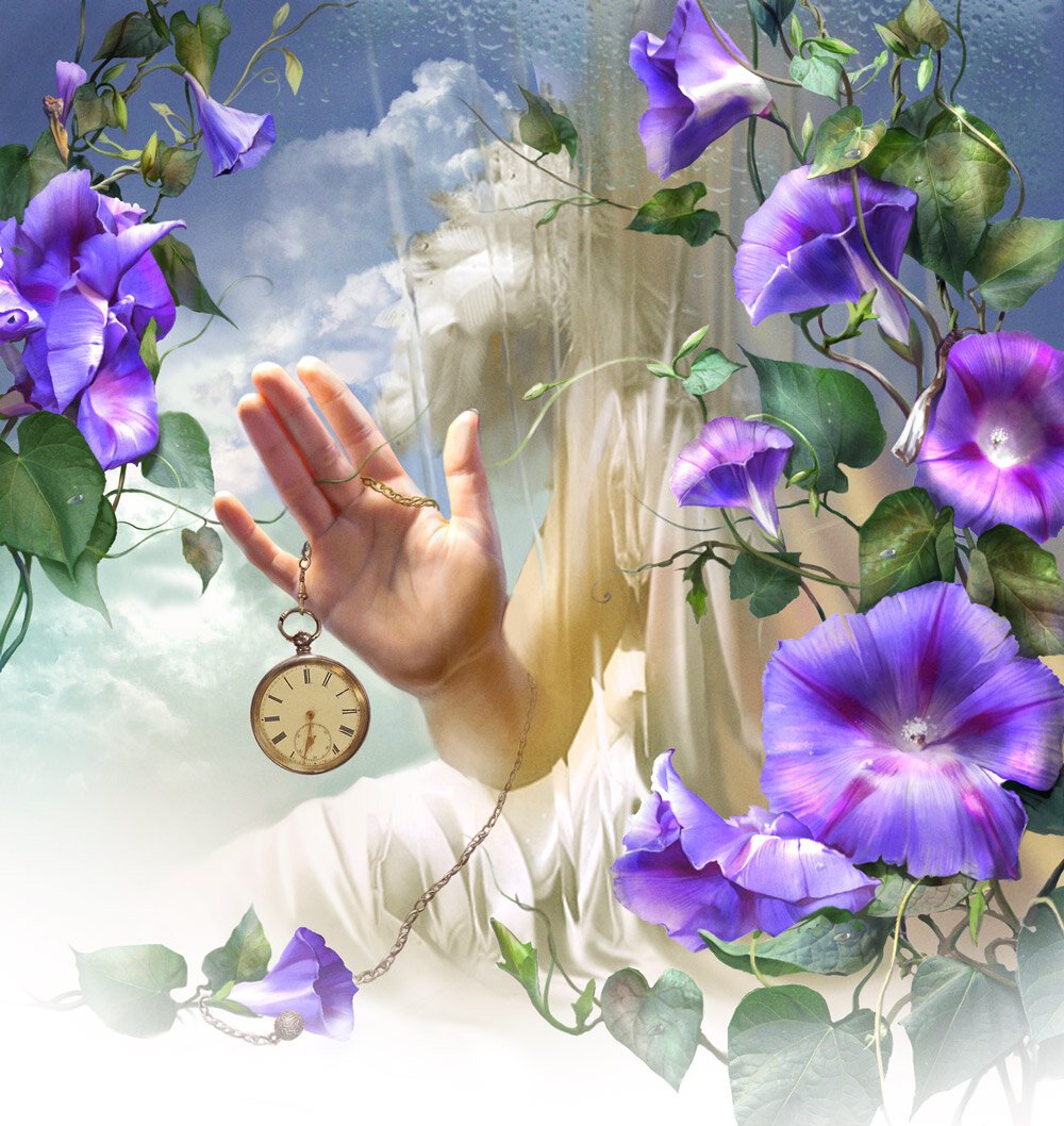 Маленькая девочка с цветами