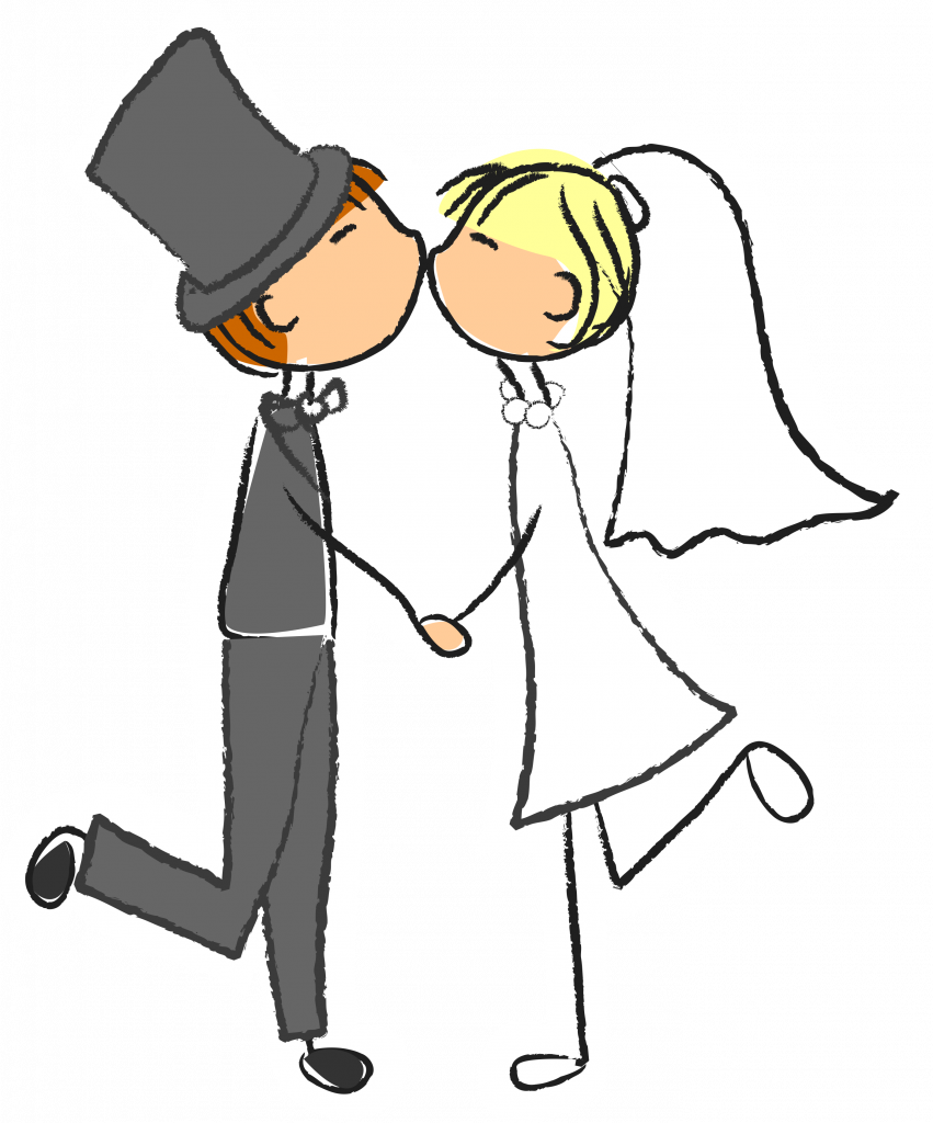 Мультяшные молодожены