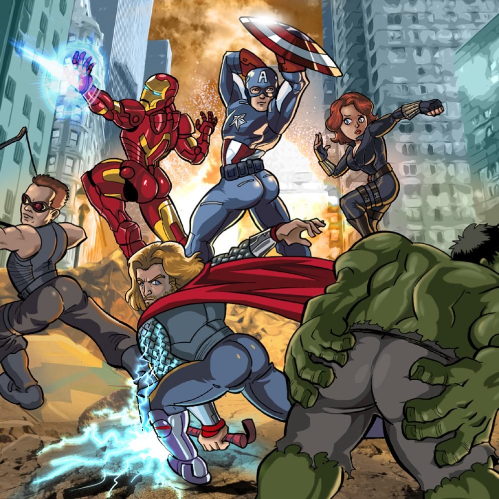 Девушки в костюмах супергероев