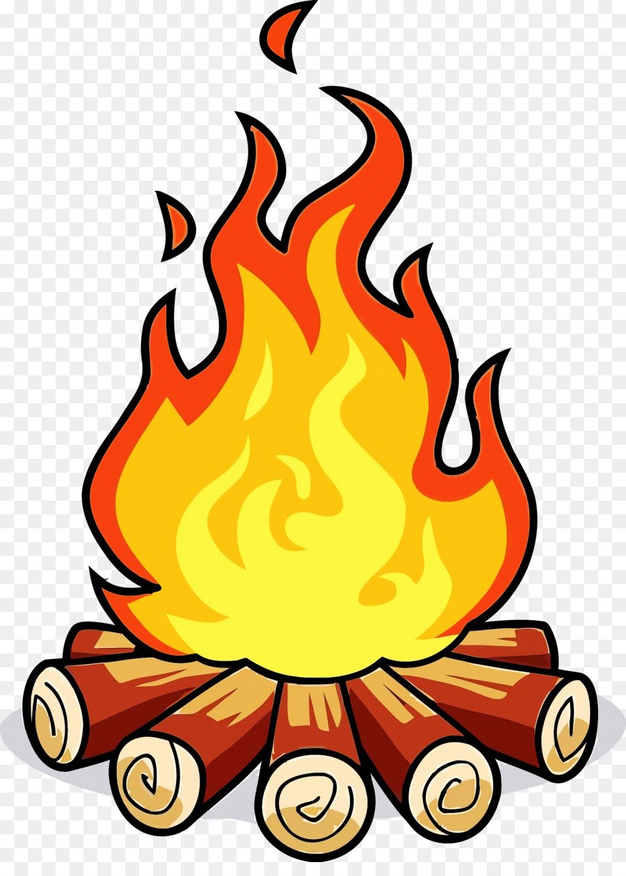 Костер нарисованный