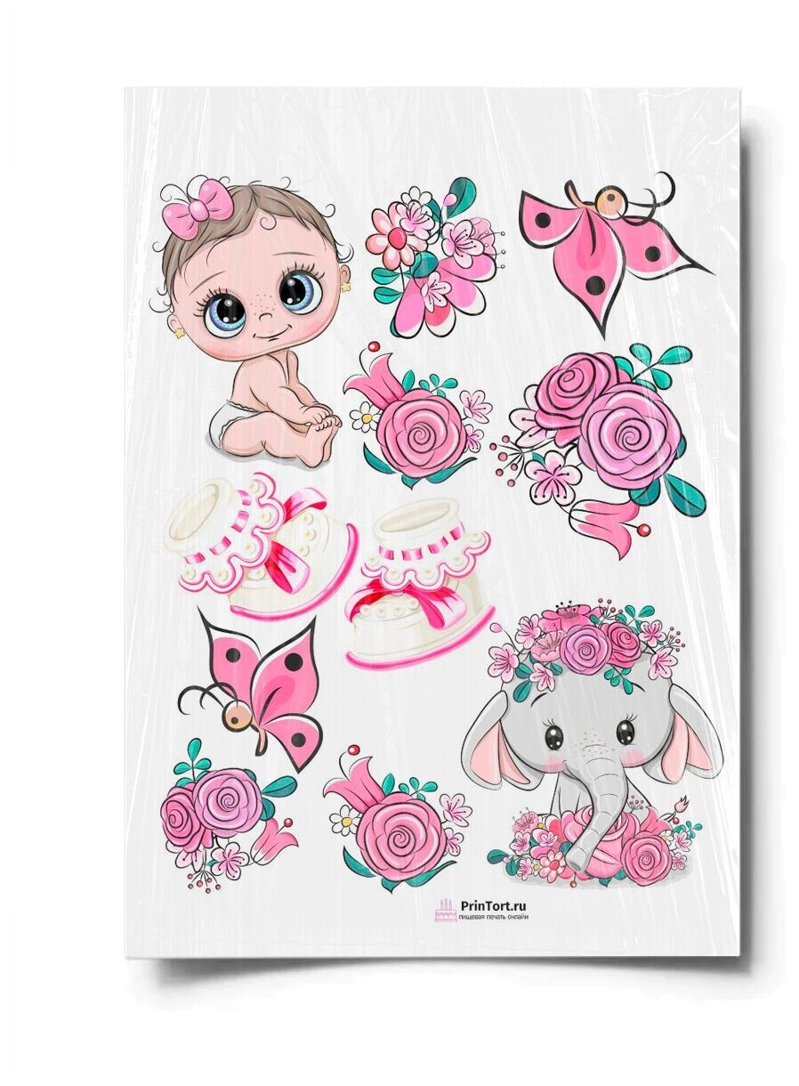Картинка девочки для печати на сахарной бумаге