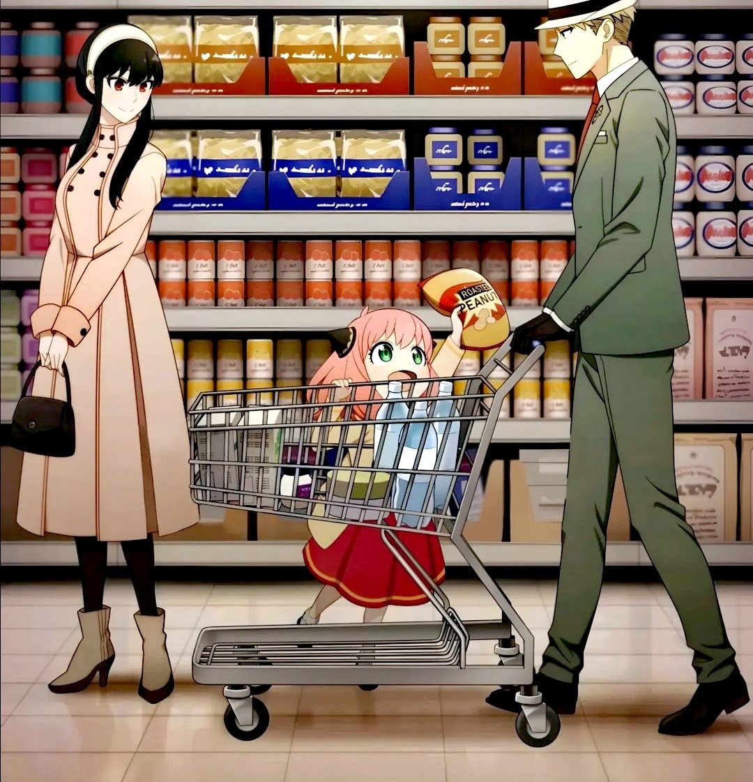 Обои аниме семья шпионов