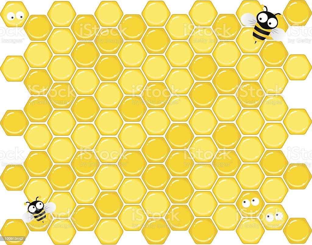 Фон соты детский