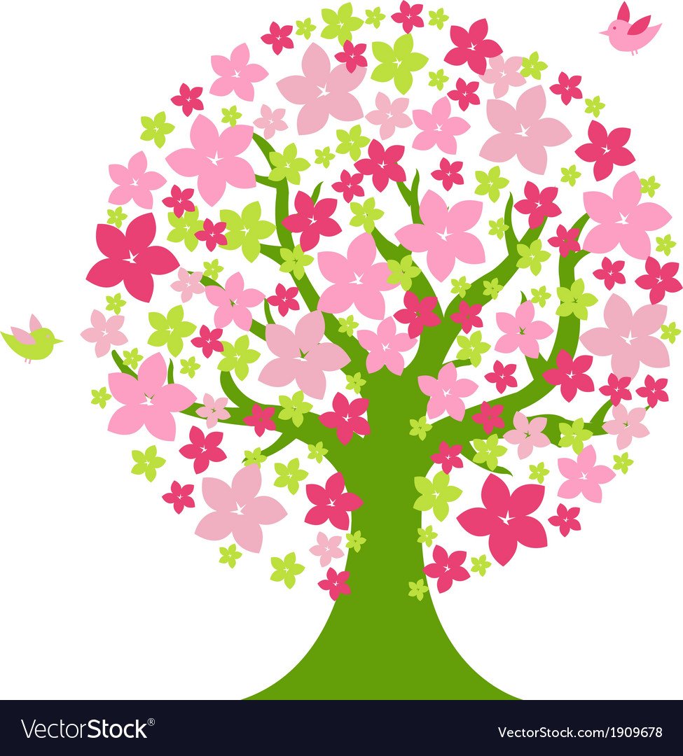 Деревья весной для детей