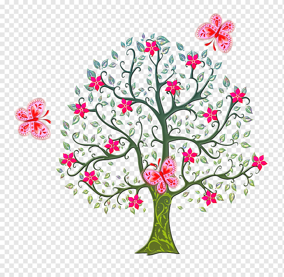 Дерево цветущее картинка для детей