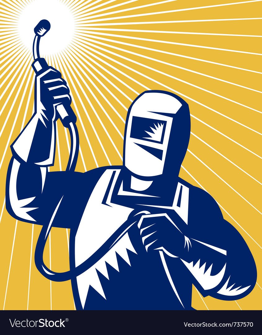 Сварщик иллюстрация