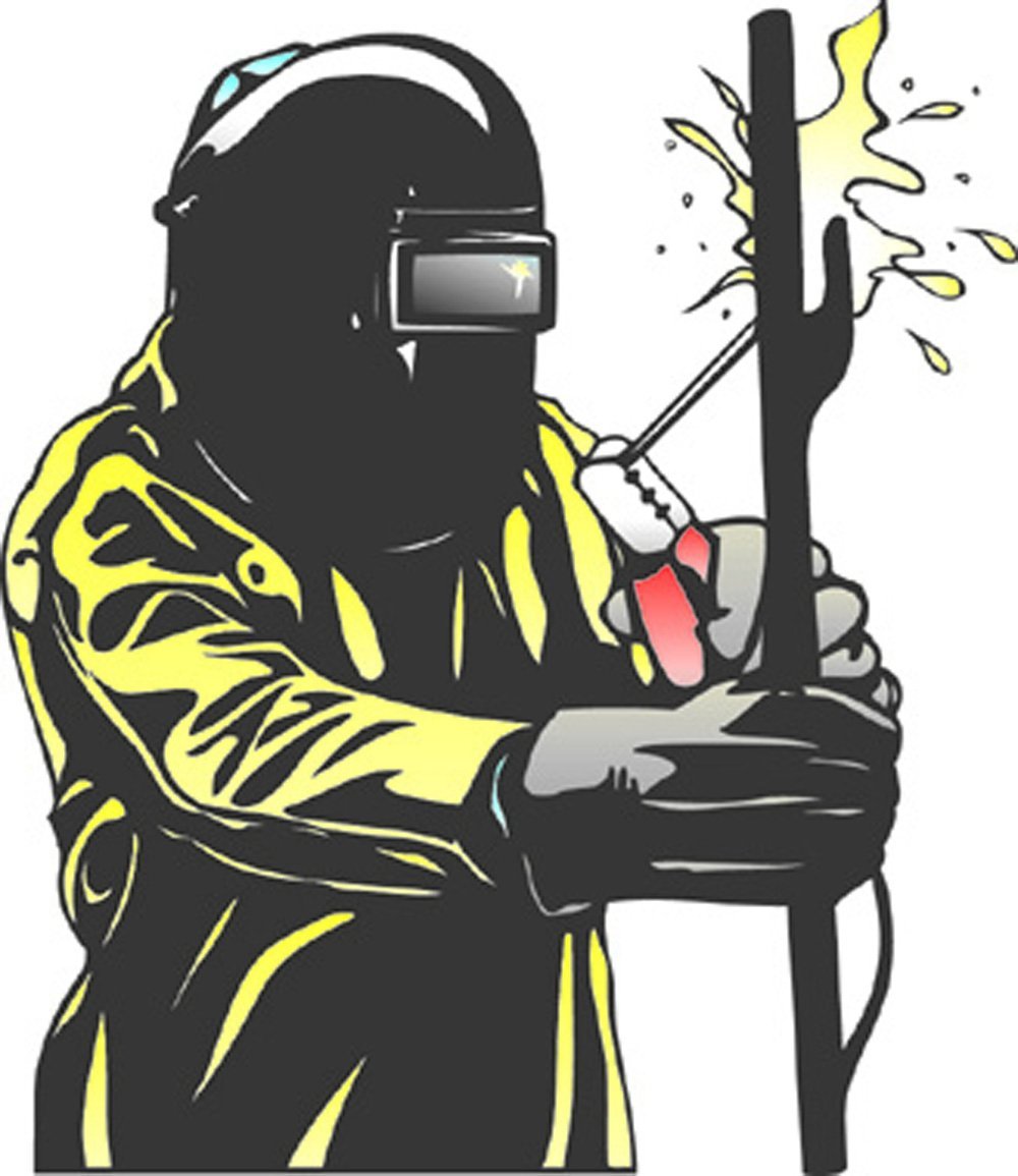 Раскраска сварщика для детей