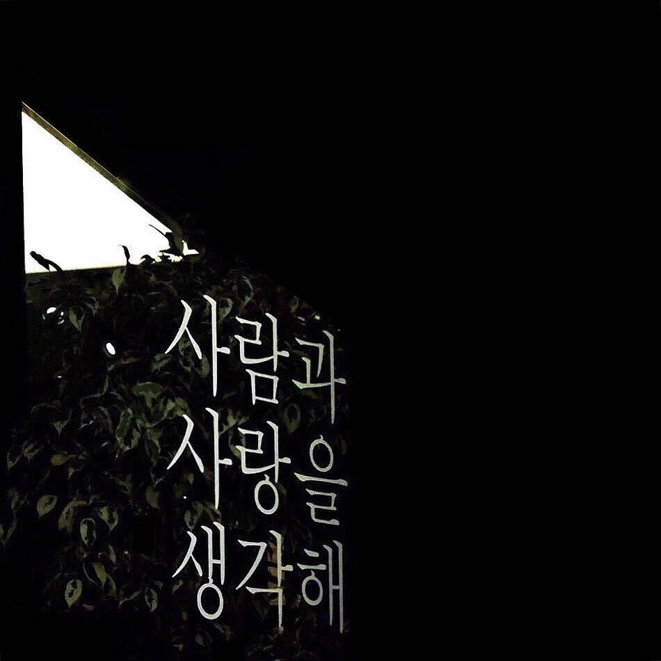 Эстетика черного тумблер Корея