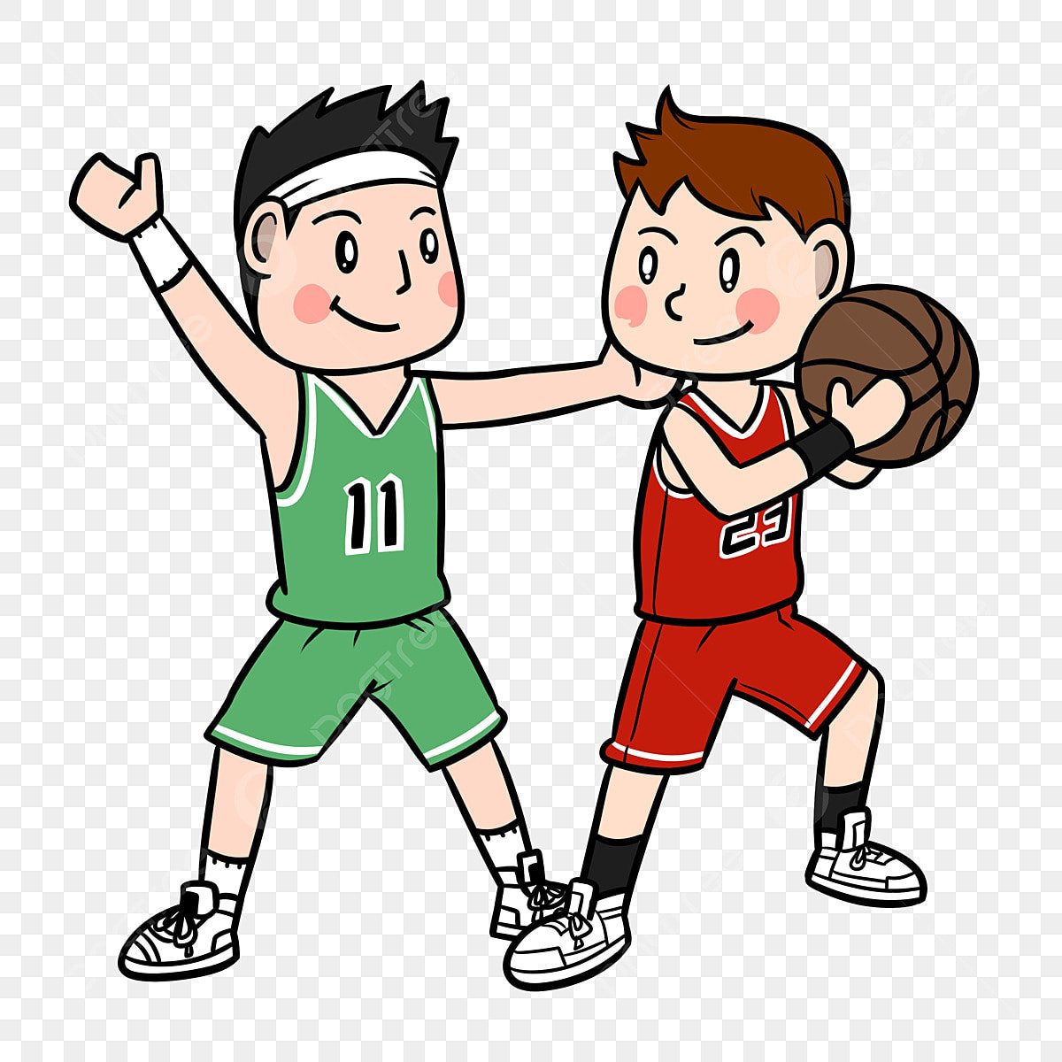 Баскетбольная команда мультяшки