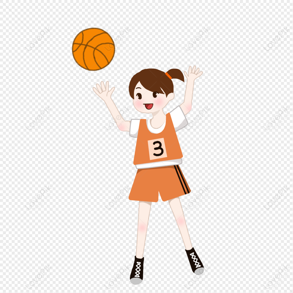 Мультяшные баскетболисты девочки