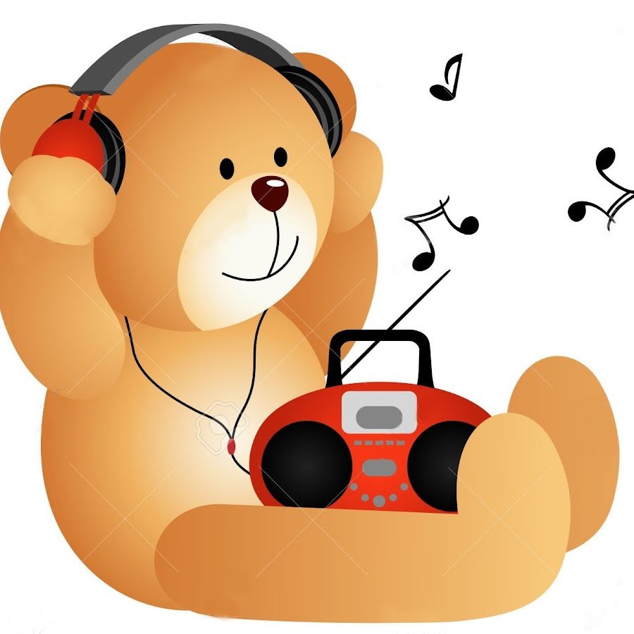 Мишка с наушниками
