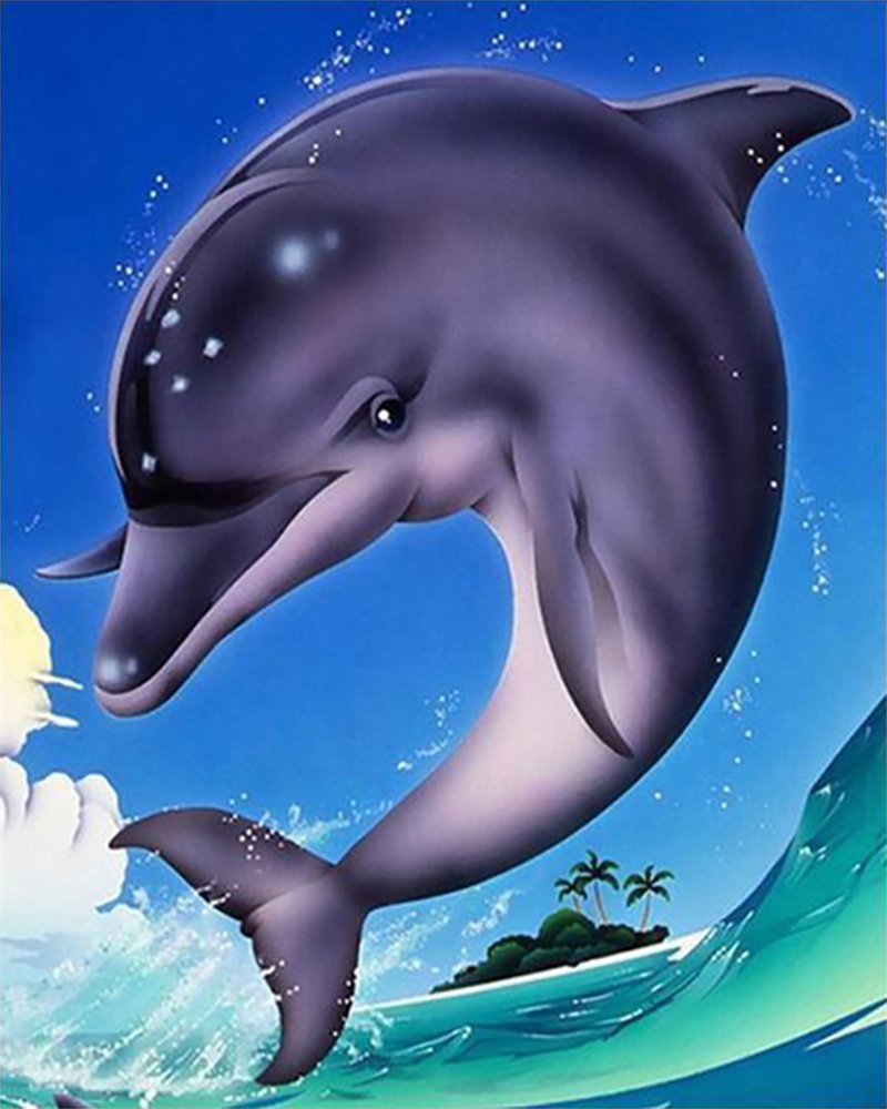 Дельфин ночью