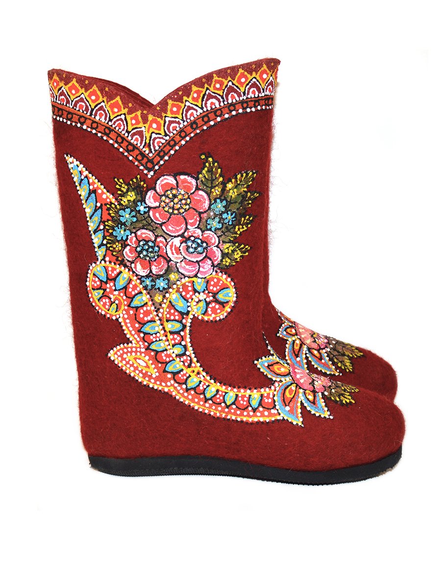 Валенки с орнаментом