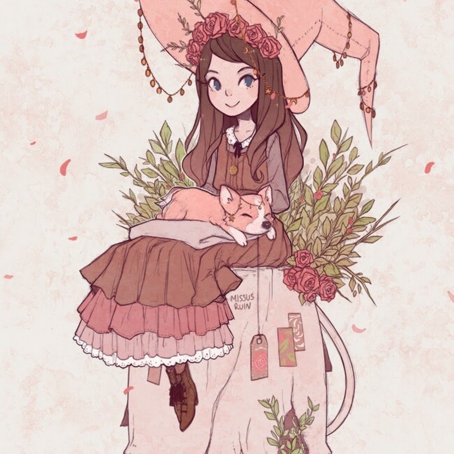 Рисование локонов аниме