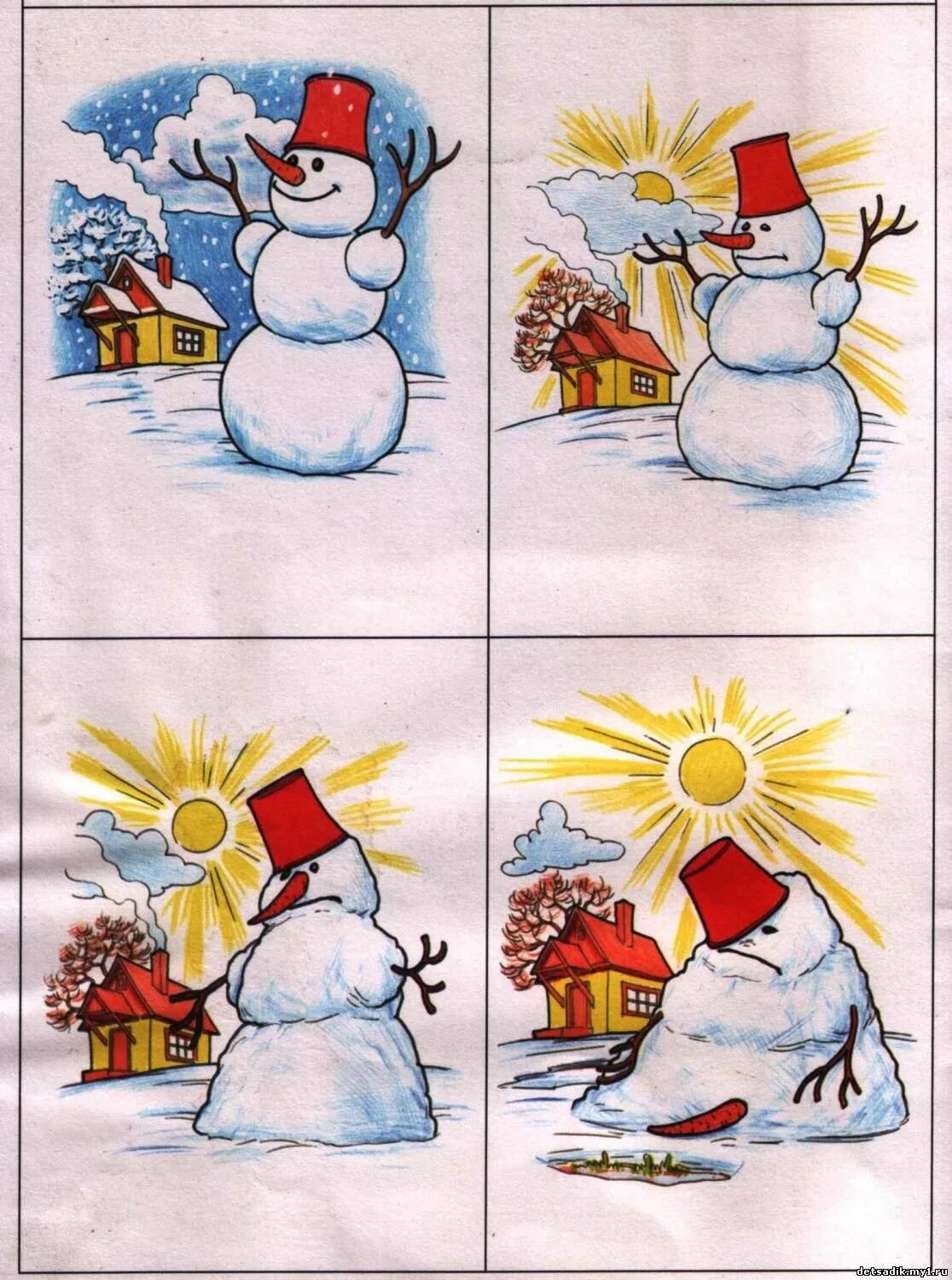 Зима занятие для дошкольников