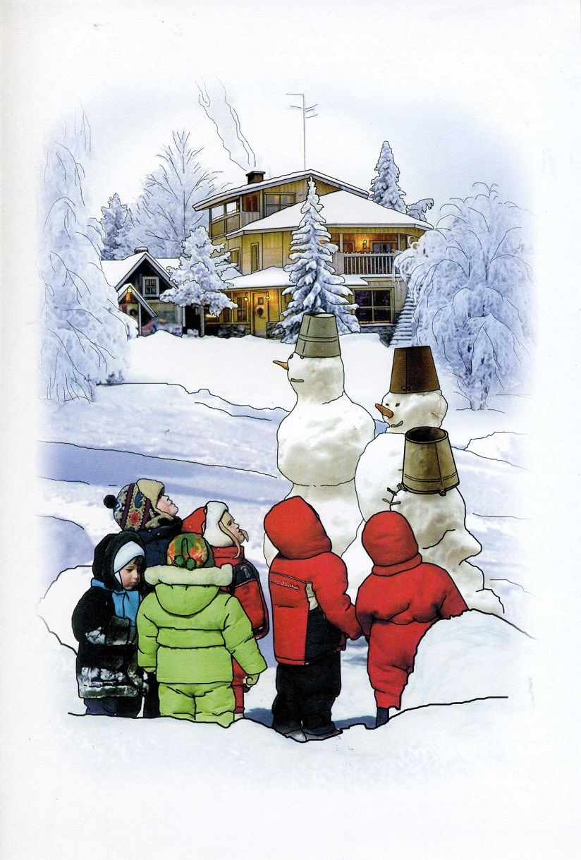 Зима карточки для детей