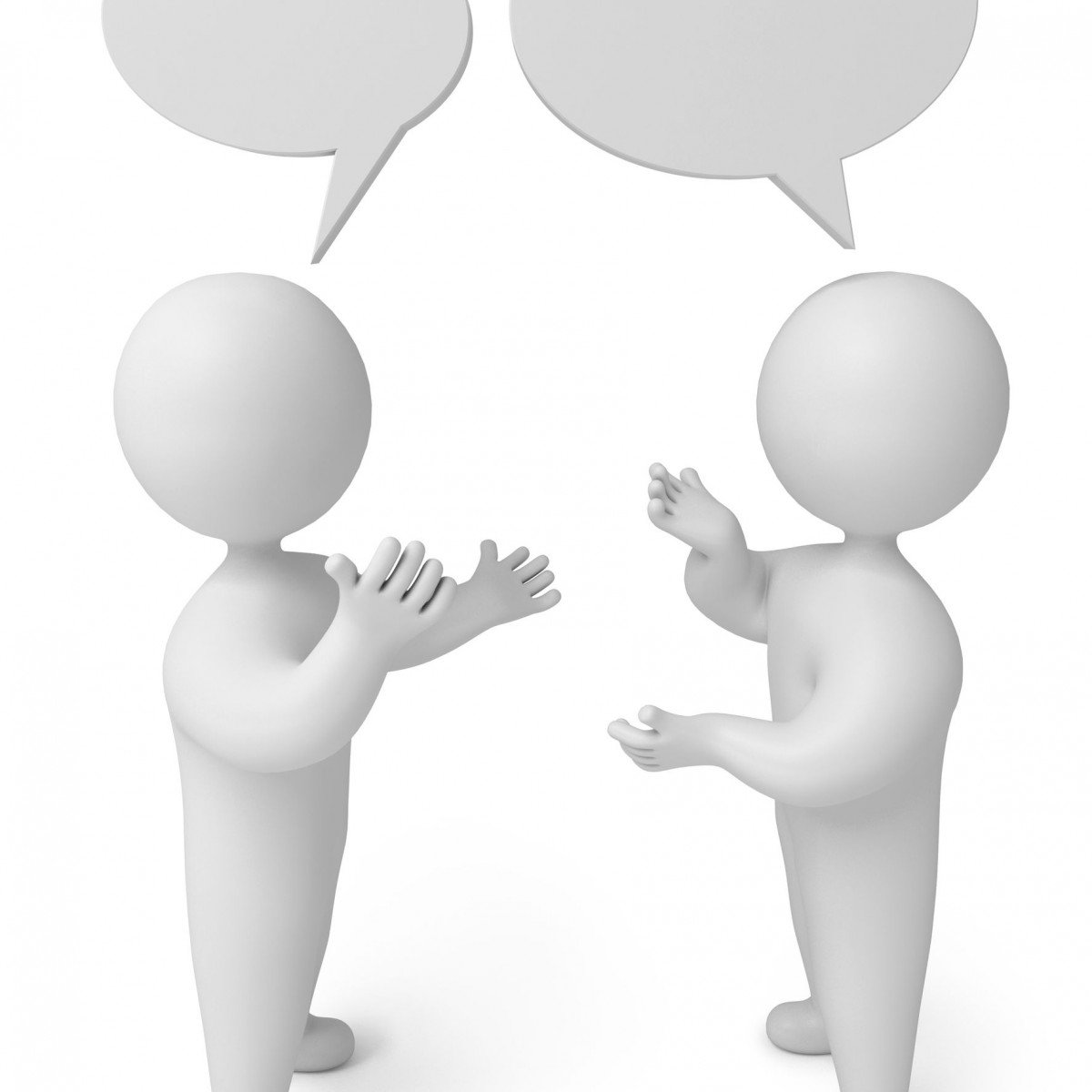 Общение человечки на прозрачном фоне