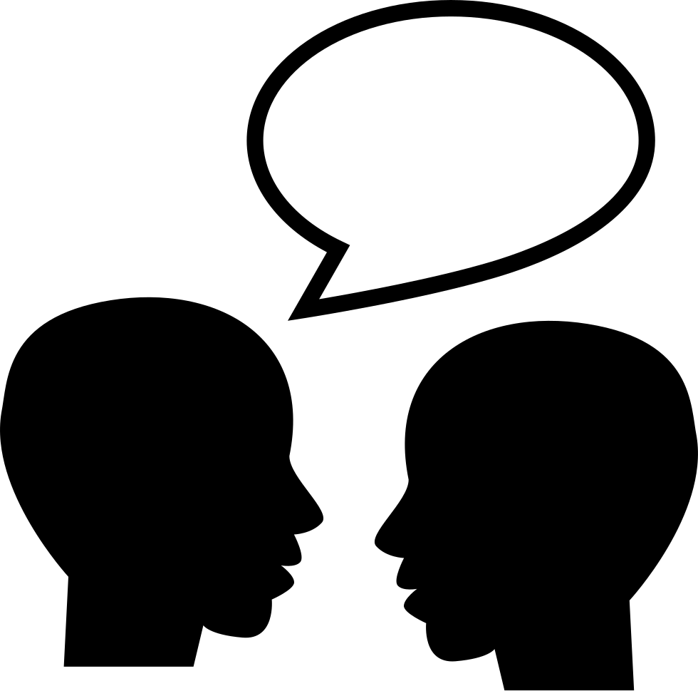 Общение силуэт