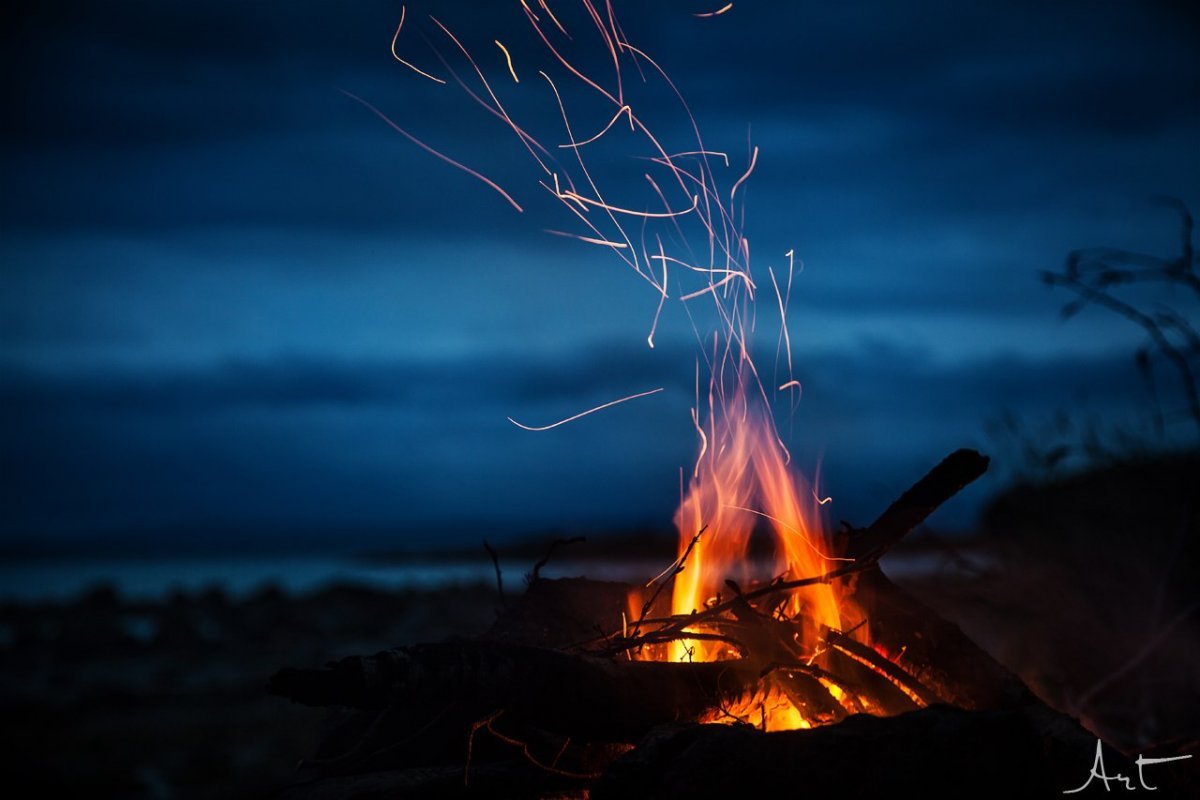 Красивый костер