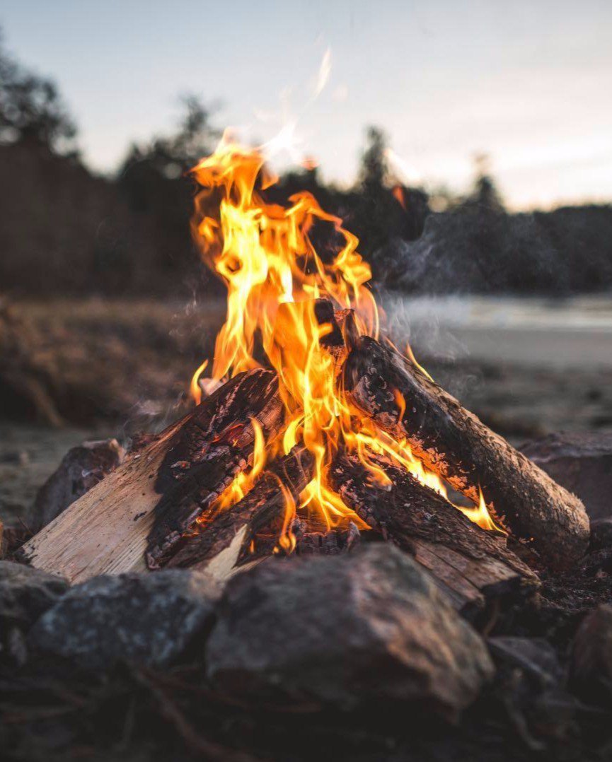 Костер фото