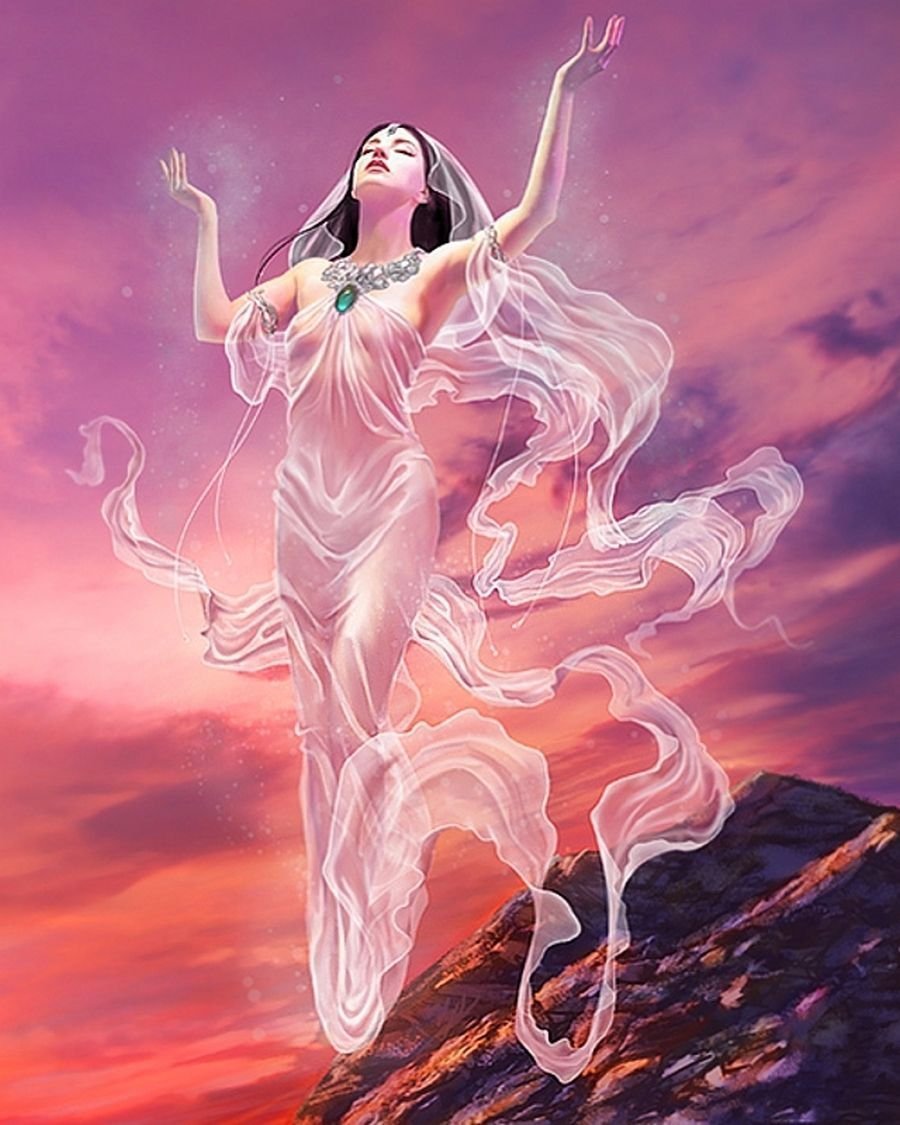 Мужчина и женщина с крыльями