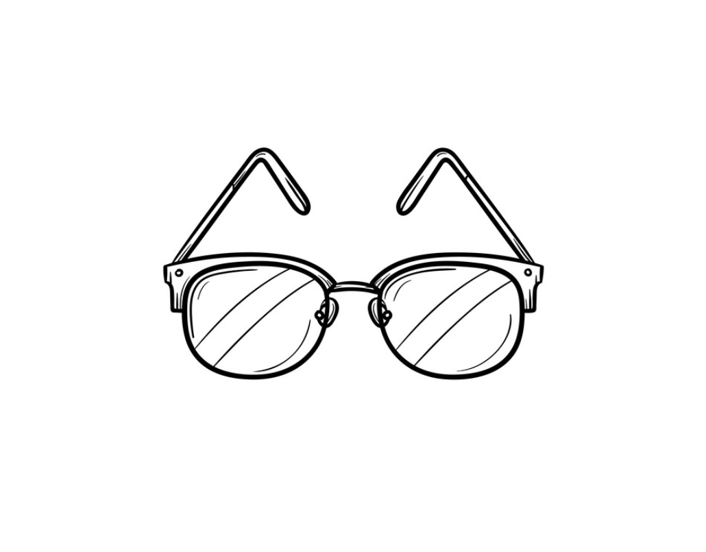 Маленькие лёгкие рисуночки очки