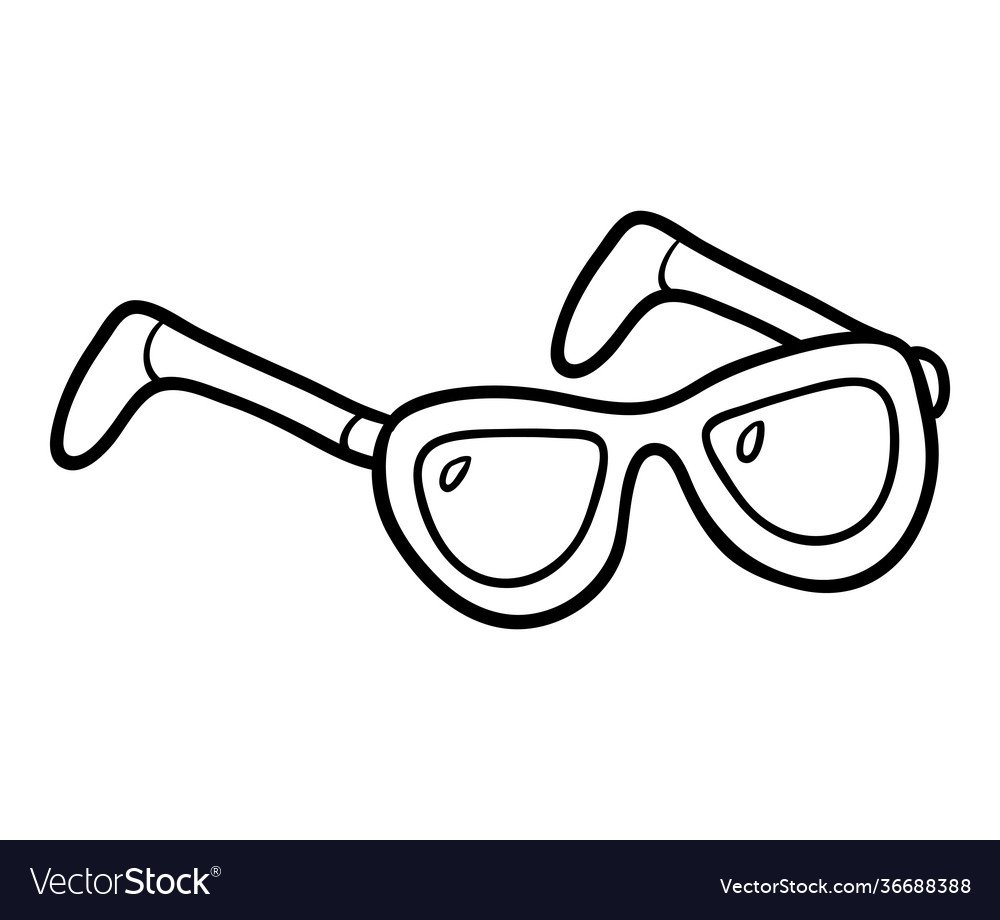 Солнечные очки раскраска для детей