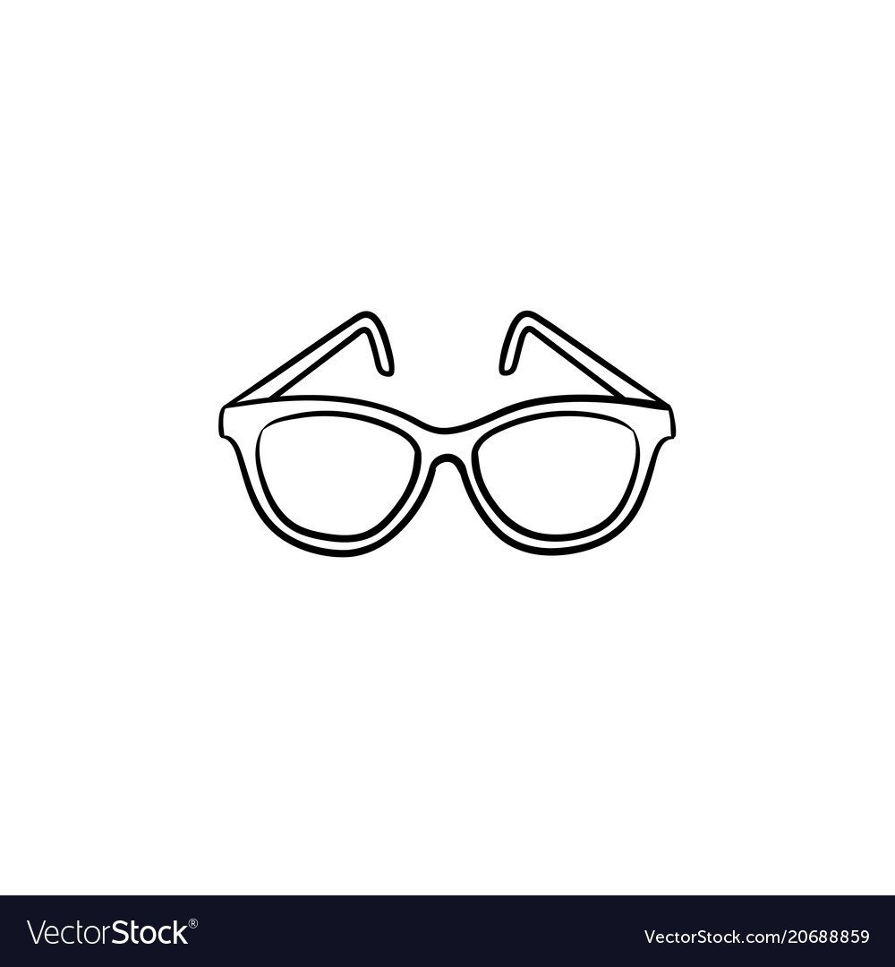 Очки рисунок легкий