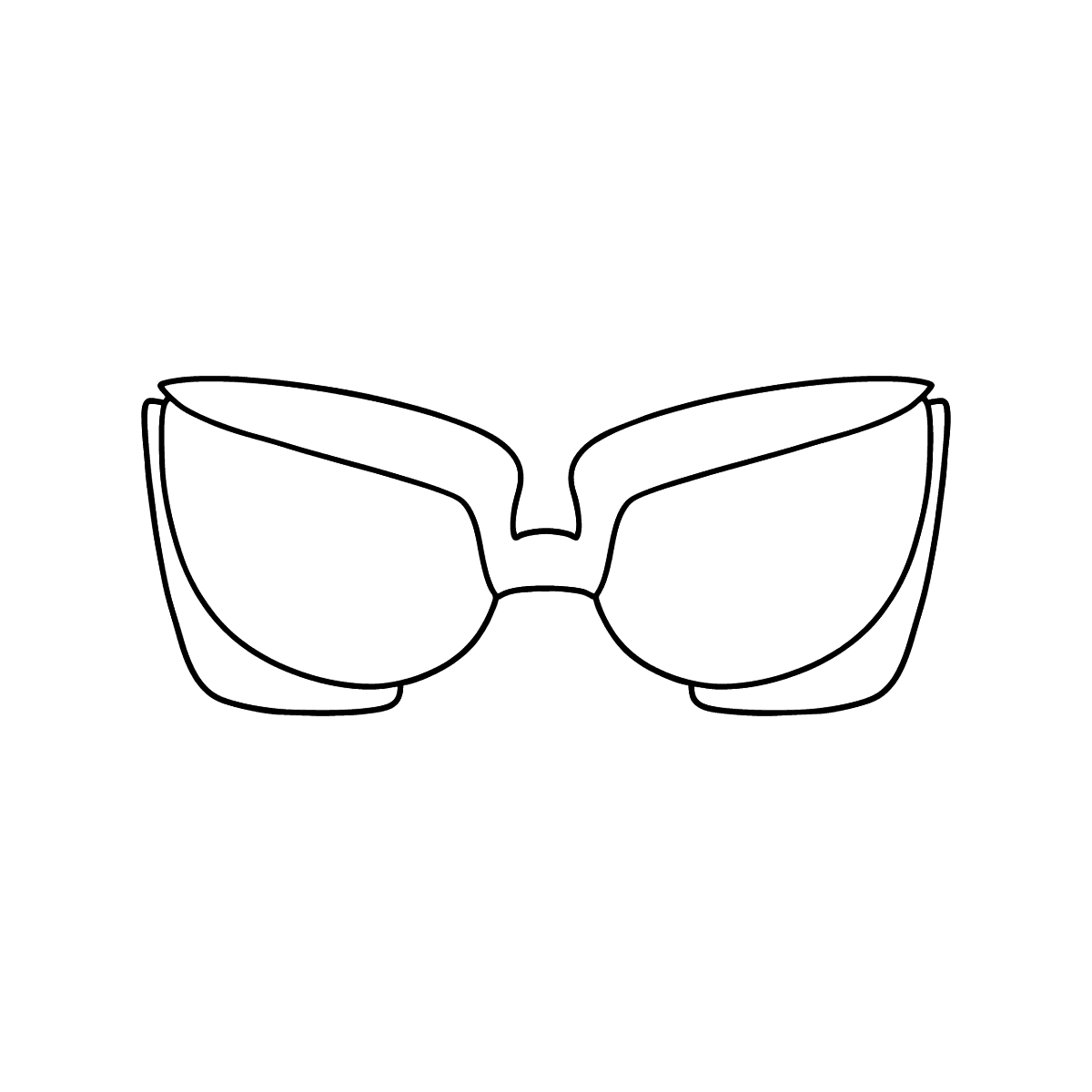 Очки раскраска для детей