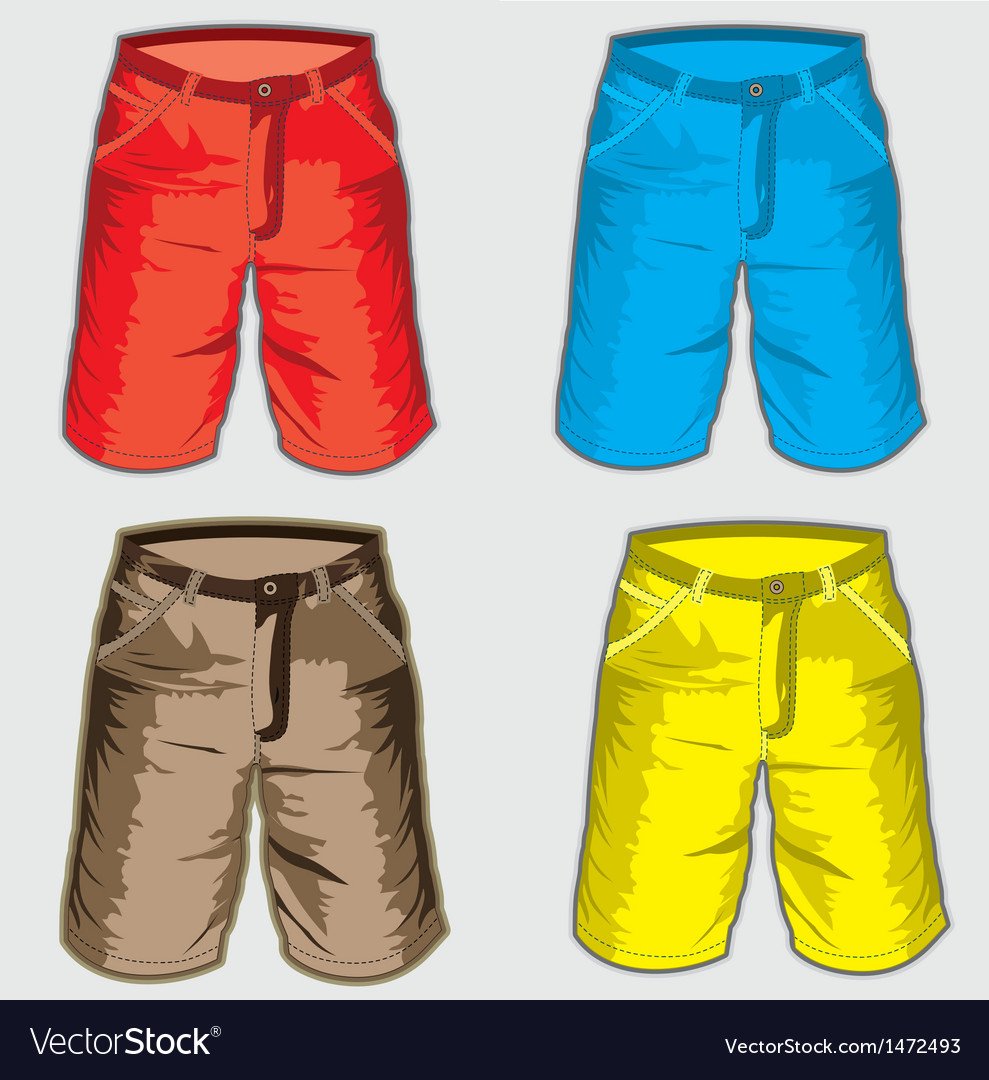 Зеленые мультяшные шорты