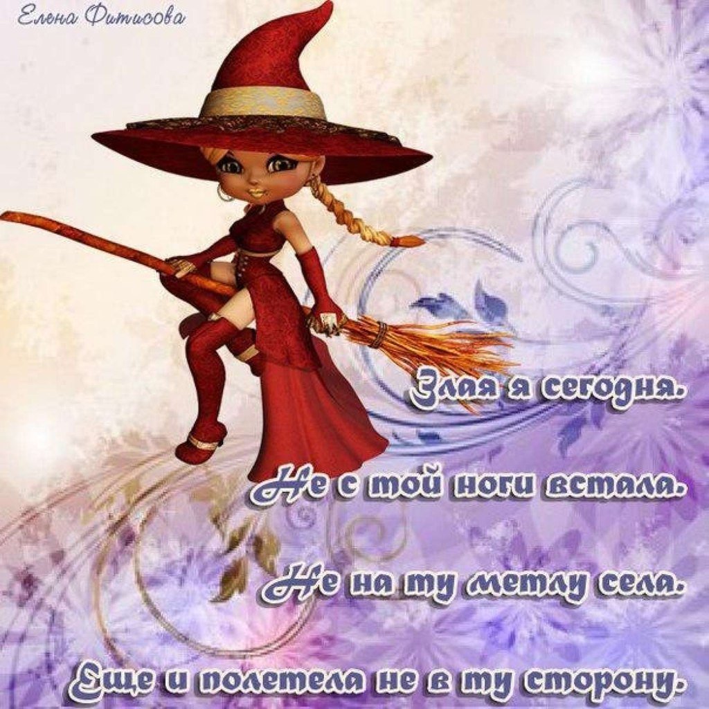 Баба Яга на метле